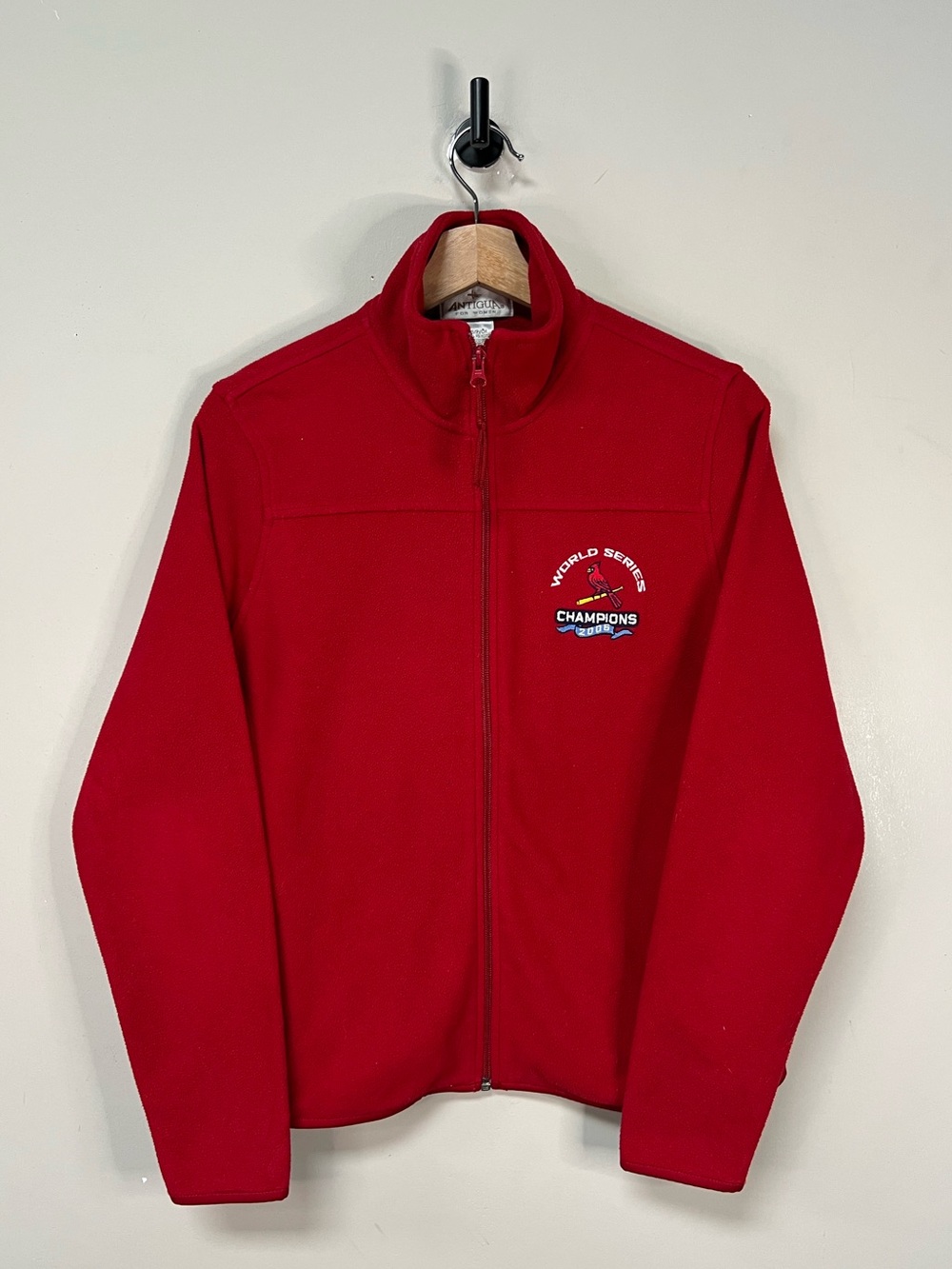 Womens St Louis Cardinals Fleece Zip Up Sweater